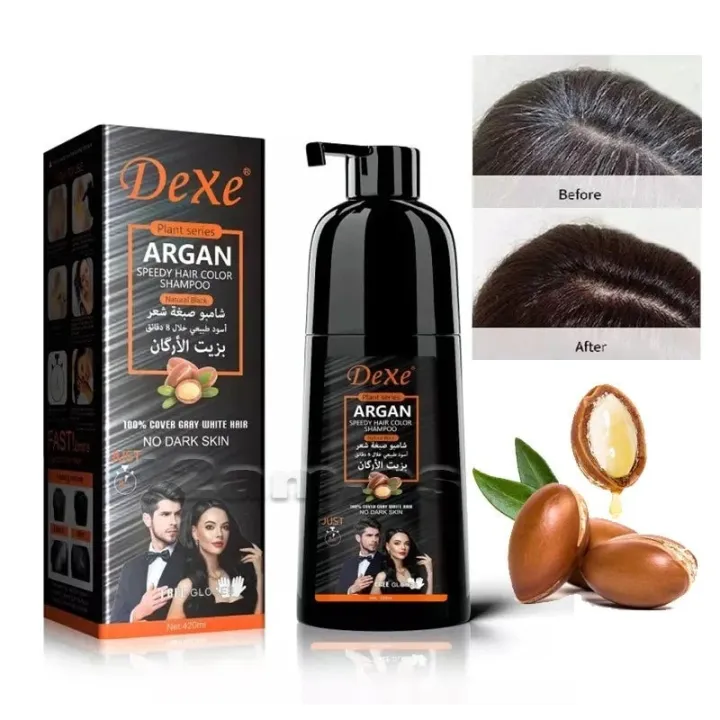 DeXe%20Argan%20Speedy%20Hair%20Color%20Shampoo%E2%80%93%20Instant%20Gray%20&%20White%20Hair%20Coverage,%20%20Long-Lasting%20,%20420ml%20-%20Image%204