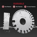 Wire Gauge Measuring Tool Kit &Gauge Thickness Tool Set Stainless Steel Metal Sheets Welding Material Thickness Gauge Dual-Sided. 