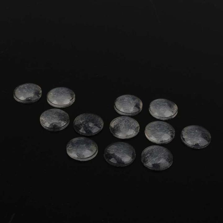 100xTransparent Self-Adhesive Rubber Feet Semicircle Bumpers Door Buffer Pad fyg