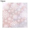10Pcs/Set Wrapping Tissues Cartoon Pattern Recycled Paper Merry Christmas Snowflake Printed Packaging Paper for Gift. 