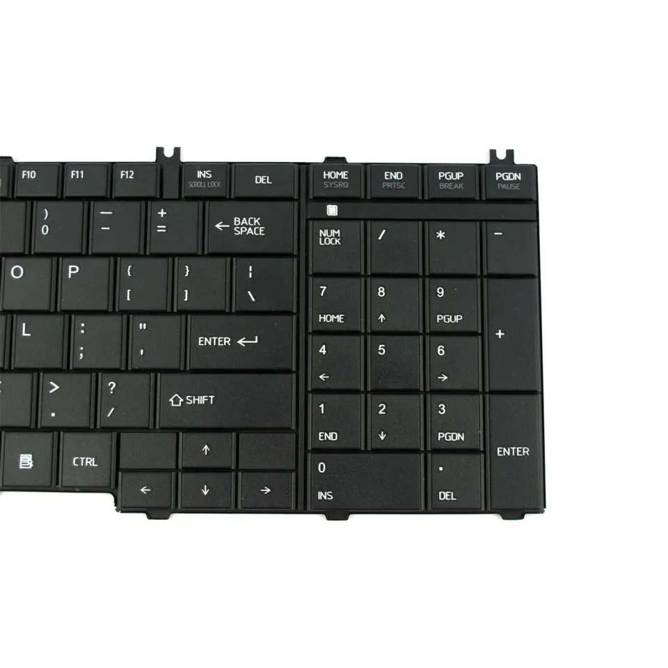 Power4Laptops Ersatz-Tastatur Für Toshiba Satellite C660-2N9 – UK-Layout, Schwarz, Leicht Zu Installieren