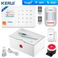 W181 Tuya App Wireless Scheduled Setting Promptly Notify Home Security Alarm System With Motion Detector Alarm System Wifi Home Security Wireless Fire Burglar Tuya Alarm System for House Anti-theft, gs m & wifi alarm system. 