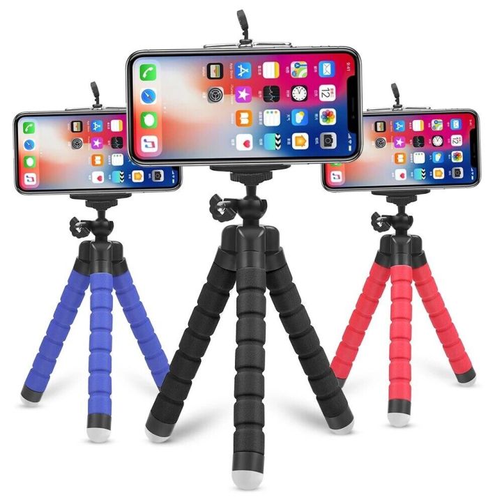 Mini Universal Octopus Style Legs Portable and flexible Tripod Stand With Clip Bracket Mount Holder for Android mobile iphone and DSLR camera