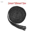 Fireplace Door Seal Glass Flat stoves Rope 2mmx20mmx200cm. 