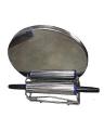 Rolling Pin and Dish Stainless Steel Roti Partha maker Balen & Chakla With Metal Stand High Quality. 