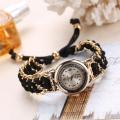 Analog Watches For Girls Luxury Stylish Girls Analog Handmade Braided Bracelet Watch Thread Knitted Weaved Strap Women Dress Casual Watches Relogio Feminino Female Ladies Wrist Watch Best For Personal Use Or Gift Birthday Party. 