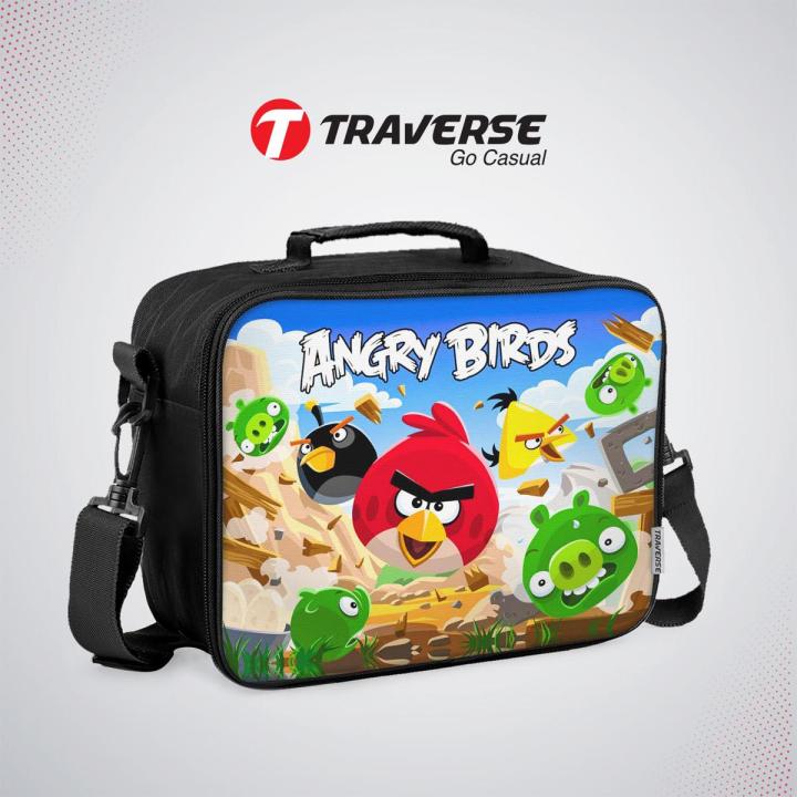 Traverse Angry Bird Lunch box for kids (Digitally printed on Cloth)