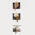 Drawer lock with brass keys. 