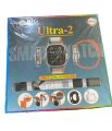 Ultra Smart Watch | 12 in 1 Straps + Silicone Case | Super HD Display | BT Calling | Wireless Charging ( Multi Color Straps). 