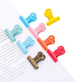 Pack of 6 Bulldog Clips, Metal Foldback Clips, Paper Clamps Binder, Colorful Binder Paper Clips Students for Paper Drawings Photos Home Kitchen Office Stationery. 
