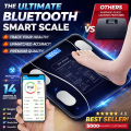 180kg Human Body Machine App Scales LED Digital Weight Smart Body Electronic Scale Balance 180KG Weighing Scales Weigh  Electronic Scale Body Household Bathrooms Bluetooth Compatible Functions App Scale Machine For Human Body .. 