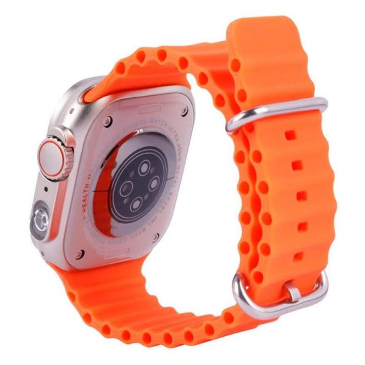TW 28 Ultra Smart Watch  2 .1 IPS Display  BT Calling  Waterproof Flash Light Smart Watch