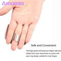 Portable Finger Guard Stainless Steel Finger Guard Safe Vegetable Cutter Hand Guard Tool for Kitchen Cut Finger Protector Gadget Anti-cut Finger Protector. 