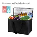 [Featured] Reusable Thermal Insulated Cooler Bags For Food Storage / Large Shopping Bag With Zipper / Foldable Washable Food Delivery Bag. 