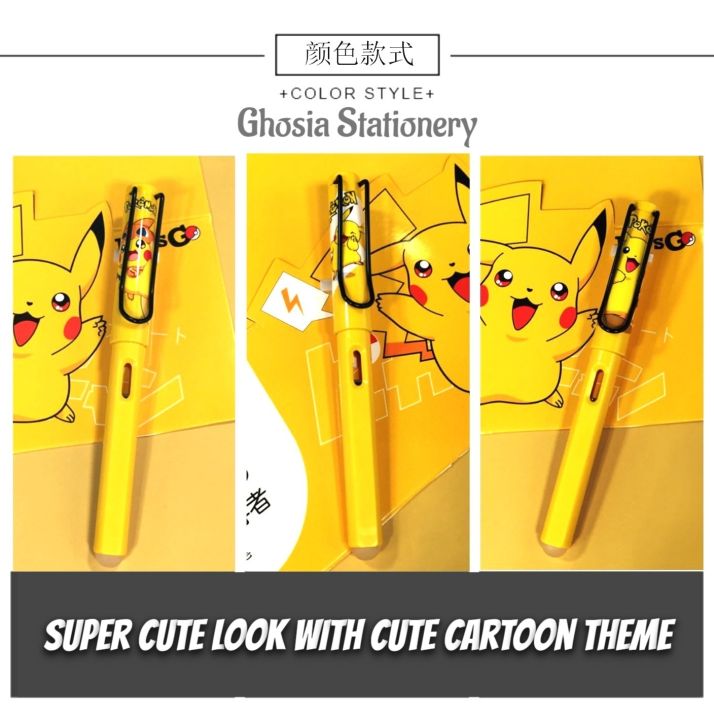 Pikachu%20Pen%20Set%20New%20Ink%20Bag%20Cartoon%20Pen%20Primary%20Boys%20and%20Girls%20Pen%20Cute%20Pens%20Fountain%20Pens%20Korean%20Stationery%20-%204021%20-%20Image%202