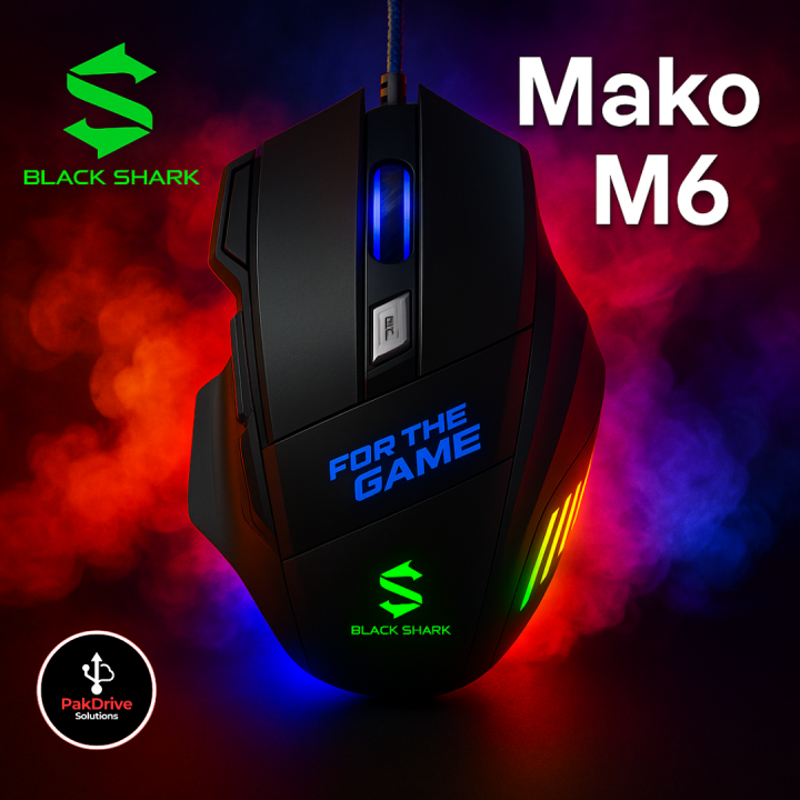RGB Gaming Mouse | Black Shark Mako M6 – 3,200 DPI Optical • RGB • 7 ...