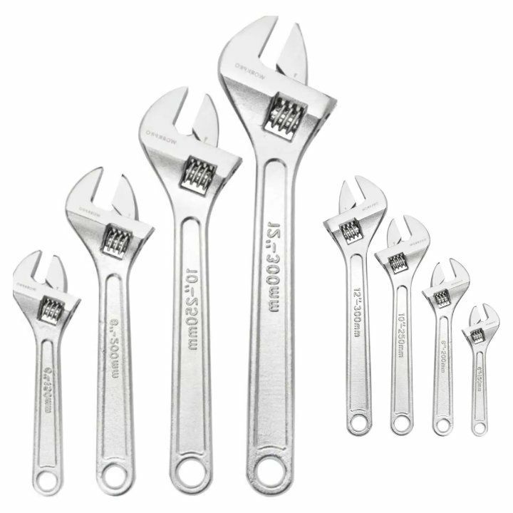 3 Pieces Adjustable Wrench Set Hand Spanner, Shifter Movable Spanners Repair Hand Tool, 6-inch, 8-inch, 10-inch