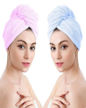 Hair Dryer Cap Towel - 100% Cotton Hair Cap Shower Cap Quick Dry Wrap Towel - Bath Cap Towel - Shower Hair Turban - Hair Turbie - Water Absorbent Hair Dryer Cap Towel - Quick Dryer Towel for Long Short Curly and Straight Hair. 