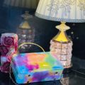 Aquarelle Sky Classic Pastel Dreamscape Box Clutch for Ladies - Colorful Crossbody Bag for Women. 