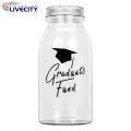 Graduation Keepsake Jar Graduation Money Jar Kit Transparent Congrats College High School Hat Cash Bottle Decoration Party Supplies Diy Centerpieces Graduation Jar Gift. 