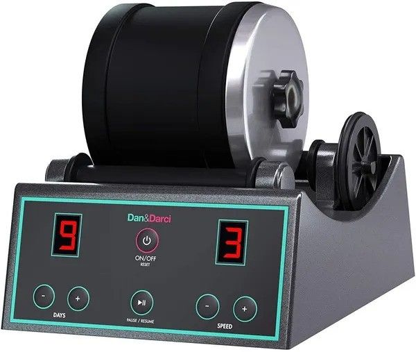 Rock Tumbler Kit - Geology Toy - Gemology tool - Geological Tools - Digital 9 Day Polishing Timer - 3 Speed Settings - Turn Rough Rocks into Beautiful Gems - Great Science & STEM Gift for Kids All Ages - Advance Rock Tumbler