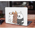 Cute Bare Bear Laptop Skin Vinyl Stickers Decal,12 13 14 15 15.6 inches Notebook Laptop Skin Sticker for all Laptops (RF SKIN). 