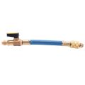 3Pcs R134A R410A R22 R12 800 Psi Manifold Gauge Set A/C Refrigeration Charg Hose High Pressure Hvac Refrigerant Charg Hoses Set With Ball Valve. 