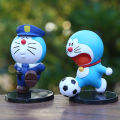 Anime Space Dingdang Handmade Model Creative Football Painter Robot Cat Doll Desktop Cake Decoration Ornament. 