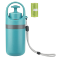 1 Piece Portable Dog Poop Convenient Pet Waste Cleaner for Dog Walkers, Comes with 1 Roll of Trash Bags. 
