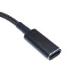100W USB Type C Female to Square Plug Converter USB-C Fast Charging Cable Laptop Dc Power Adapter Connector for Lenovo Thinkpad. 