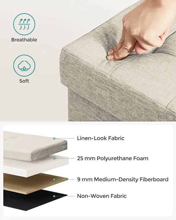 Fabric%20Linen%20Storage%20Ottoman,%20Padded%20Foldable%20Bench,%20Chest%20with%20Lid,%2040L%20Capacity,Fabric%20Storage%20Box%20&%20Sofa%20with%20Cloth%20Organizer%20Cubes%20Organizer%20with%20%20Holds%20up%20to%20300%20Kg%20For%20Bedroom,%20Hallway,%20Living%20Room,%20Dark%20Grey%20-%20Image%2010