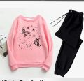 New Butterfly and Stars Printed Summer Tracksuit T-Shirt and Trouser For Women - Fashionable and Cool Women's Tracksuit. 