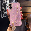 VRQR Clover Bracelet Case For Tecno Camon 19 Neo Back Cover Flowers Pattern Phone Cover Tecno Camon 19 Pro 9T CI6n CI8 CI8n. 
