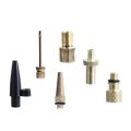 6pcs Bike Ball Inflator Nozzle Adapter Air Pump Valve Needle Presta-Schrader-Kit. 