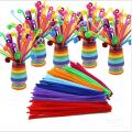 Pipe Cleaner Velvet Sticks-Dried Flowers-Rainbow Colors-Chenille Stem. 