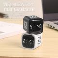 New Gravity Sensing Digital Cube Timer Rotation Timing 5/10/30/60min Pomodoro Timer Custom Countdown 3 Volume Adjustable Digital Productivity Timer for Cooking. 