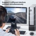 UGREEN USB Bluetooth Adapter for PC, 5.0 Bluetooth Dongle Receiver [Windows 11/10/8.1 Driver-Free], Compatible with Desktop, Laptop, Mouse, Keyboard, Headsets, Speakers, PS4/ Xbox Controllers. 