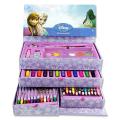 Multi Colour 54 Pieces Kids Art Artist Set in a Box with Drawers Pens Pencils Crayons Paints. 