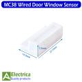 MC-38 MC38 Wired Door Window Sensor 30mm Wire Lengthen Randomly Magnetic Switch Home Alarm System for arduino by electrica. 