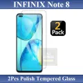 2Pcs Infinix Note 8 Tempered Glass Screen Protector Premium High Quality Polish Glass For Infinix Note 8. 
