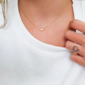 Tiny Gold Heart Choker Necklace,Dainty Cute Initial Heart Pendant Necklace,Rose Necklace,Layered Heart Necklaces for Girls and Women,Mother's Day Gift. 