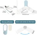 Self Adhesive Pot Lid Holder No-Punch Wall-Mounted Rotatable Pot Lid Rack Adjustable Hanging Pan Cover Organizer Cutting Board Storage Kitchen Household Set Kitchen Tools. 