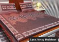 Washable Fancy Bed sheets Of High Quality Imported 3 Piece. 