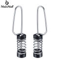 MeterMall 2pcs/4pcs Fishing Flag Clips, Stainless Steel Marine Boat Flag Clips For Halyards Outrigger Lines Hiking Camping Antennas Stern Lights Flagpole Rope. 