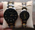 Road Couple Watch in Black Color. 