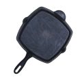 Cast Iron Grill Pan 10.25" (26 CM), krucible kitchen, Naturally Non Stick, Cook and Serve,. 