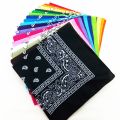 Vintage Bohemia Print Bandana Hair Bands for Girls Women Headband Scarf Face Mask Cross Turban Bandanas Headwear 55cmX55cm. 