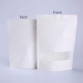 15x22 | White Kraft paper stand up Pouches food Grade (Pack of 15/25/50pcs)  kraft paper packaging bags food container, food Grade. 