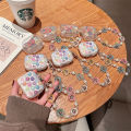 【Solo Yolo】Glitter Color Smiley Face Soft Case for Apple Headset 3 Generation AirPods pro Wireless Bluetooth Protective Sleeve Chain. 