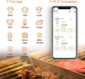 WiFi Grill Meat Thermometer IBBQ-4T with 4 Colored Probes, Wireless Barbecue Meat Thermometer with Calibration, Timer, High and Low Temperature Alarm for Smoker, Oven, Kitchen, Drum. 